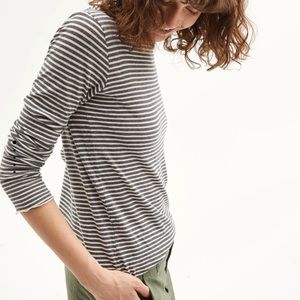 Nile Lotan Striped Long Sleeve Shirt